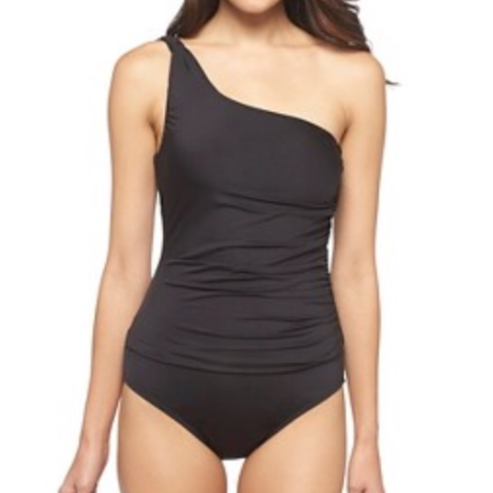EUC Clean Water one shoulder swim suit.
